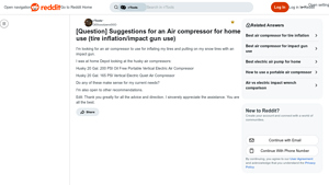 Husky - 20 Gal. 200 PSI Oil Free Portable Air Compressor