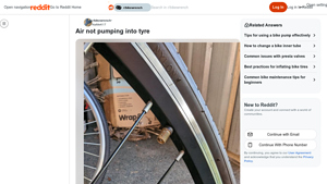 Reddit - Bicycle Tire Troubleshooting