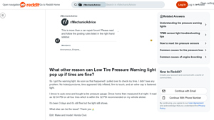 Honda - Civic Tire Pressure Guide