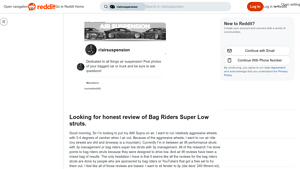 Bag Riders - Super Low Struts