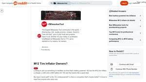 Milwaukee - M12 Tire Inflator