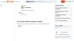 Reddit - 4 Wheel Inflation Systems