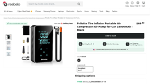 Prilotte - Tire Inflator Portable Air Compressor