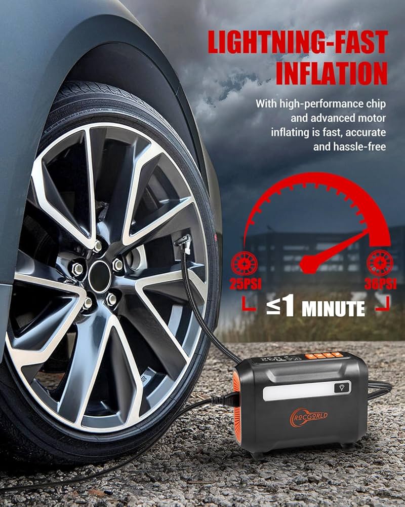 An application scenario or product detail of rocgorld tire inflator - Image 11