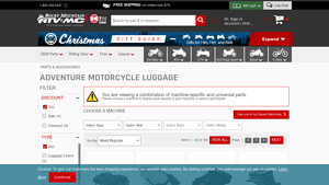 Tusk - Pannier Bags, Top Rack, Fender Tube Pack, Tank Bag, Molle Sticks