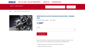 Meritor - H2712-22 PSI Tire Inflation System