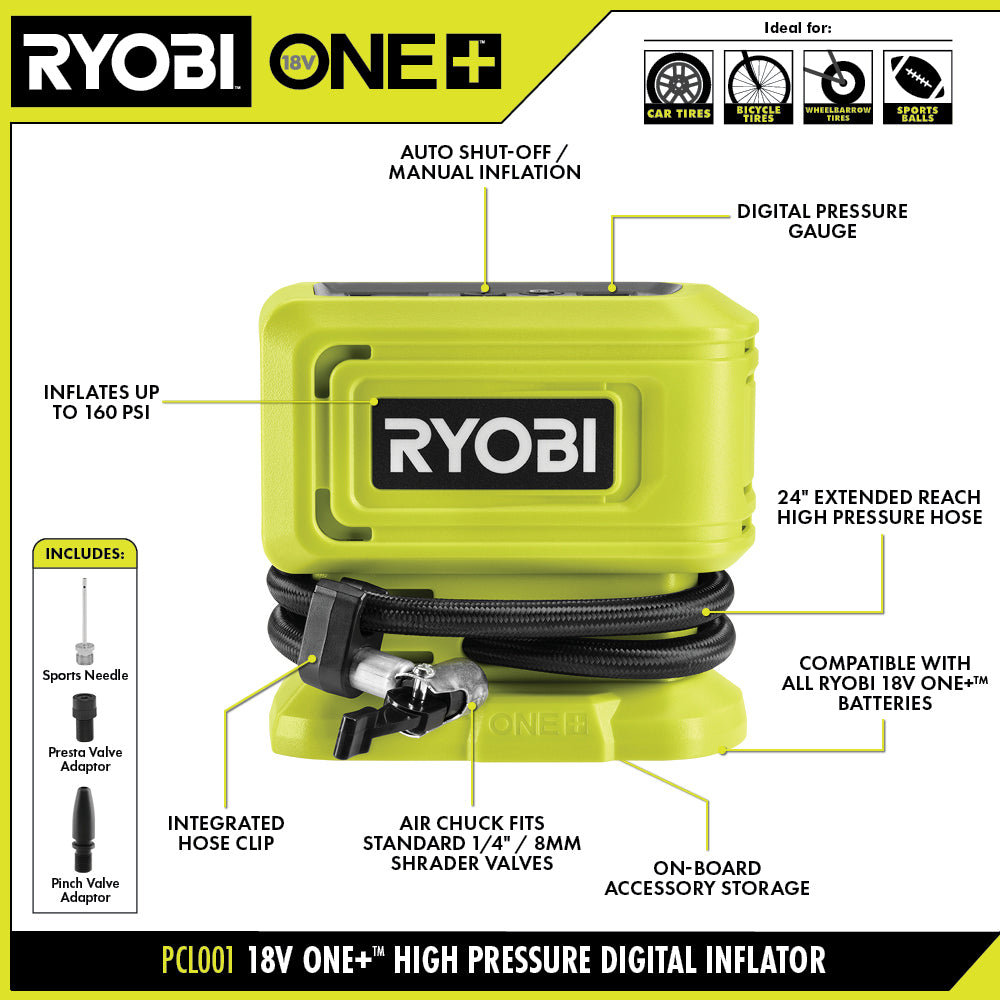An application scenario or product detail of ryobi tire inflator tool only - Image 9