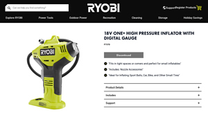 Ryobi - 18V ONE+ High Pressure Inflator