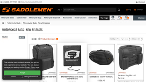 Saddlemen - Tactical Deluxe Sissy Bar Bag