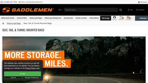 Saddlemen - Tail, Tunnel and Mounted Motorcycle Seat Bags