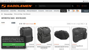 Saddlemen - S3500 Tactical Deluxe Sissy Bar Bag
