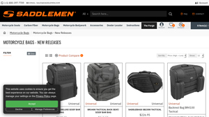 Saddlemen - Tactical Sissy Bar Bags