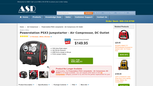 PowerStation - PSX3 Portable Jumpstarter with Air Compressor