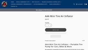 Safety Kits Plus - AAA Mini Tire Air Inflator