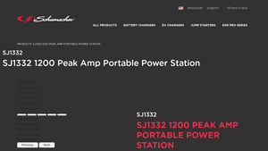 Schumacher - SJ1332 1200 Peak Amp Portable Power Station