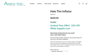 Aperia Tech - Halo Tire Inflator
