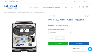 Excel Tire Gauge - PNT 4 Automatic Tire Inflator