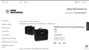 BMW Motorrad - R18 Saddlebag Kit
