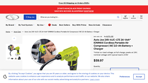 Auto Joe - Sun Joe 24V-AJC-LTE Cordless Air Compressor