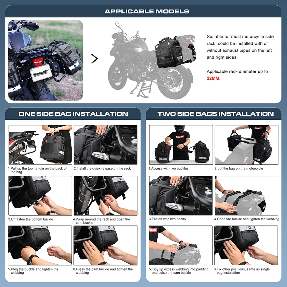 An application scenario or product detail of side bags motorcycle - Image 6