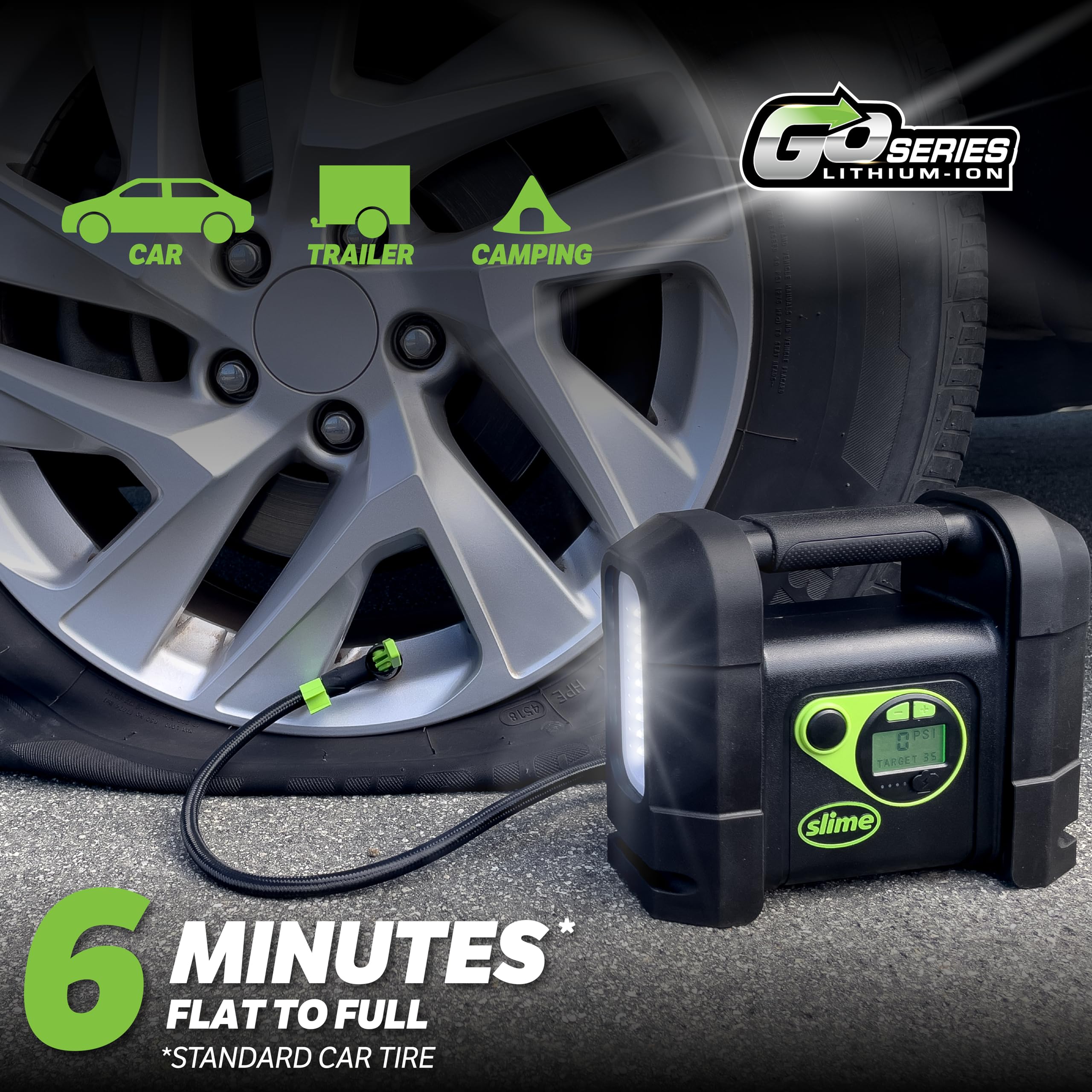 An application scenario or product detail of slime portable tire inflator - Image 18