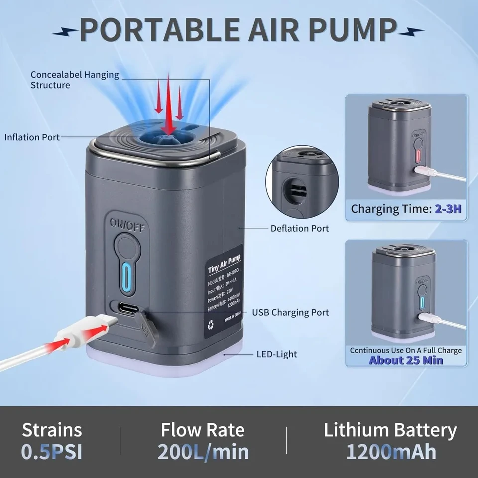An application scenario or product detail of small portable air pump - Image 16
