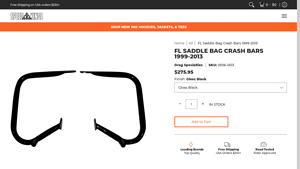 Speed Kings - FL Saddle Bag Crash Bars 1999-2013