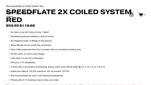 Speedflate - 2x Coiled Tire Inflation System