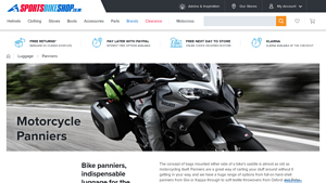Sports Bike Shop - Motorcycle Panniers