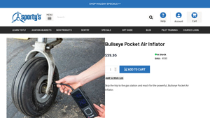 Sportys - Bullseye Pocket Air Inflator