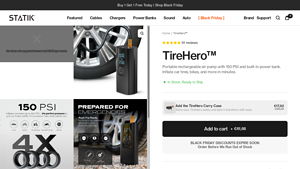 StatikCo - TireHero Wireless Air Pump