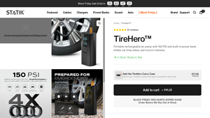 StatikCo - TireHero Wireless Air Pump
