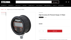 Steelman - High Accuracy Air Pressure Gauge
