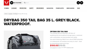 SW-MOTECH - Drybag 350 Tail Bag
