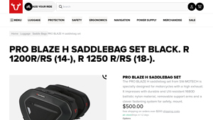 SW-MOTECH - PRO BLAZE Saddlebag Set