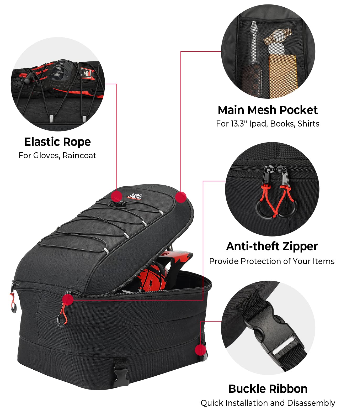 An application scenario or product detail of tail bag moto - Image 10