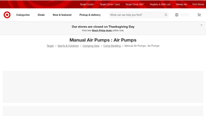 Target - Manual Air Pumps