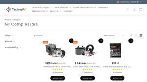 VIAIR - 300P-RVS Tire Inflator for Towables