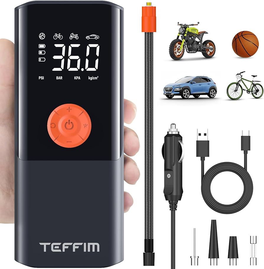 Featured image for the teffim portable tire inflator guide