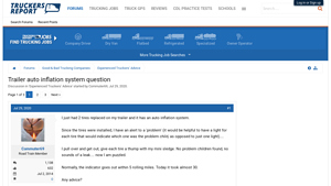 The Truckers Report - Tire Pressure Management System