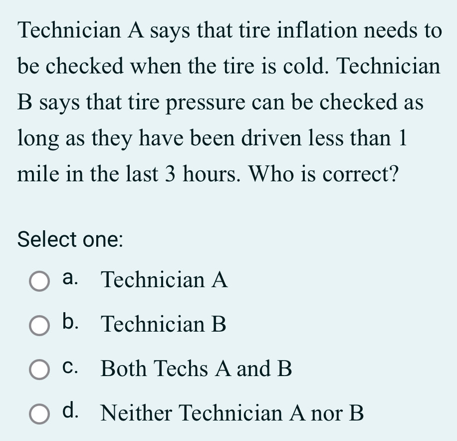 An application scenario or product detail of tire inflation should be checked when the tires are - Image 21