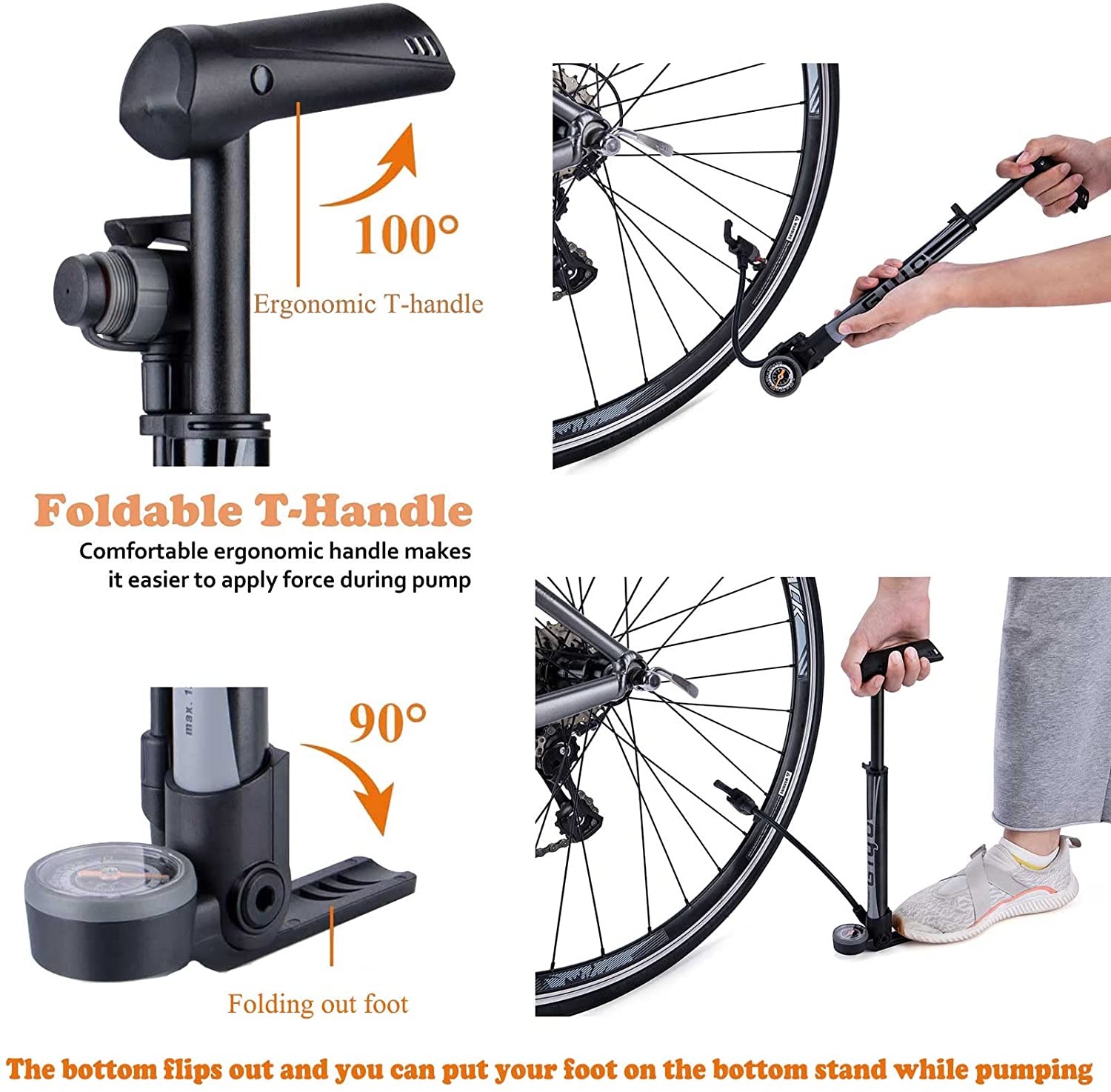 An application scenario or product detail of tire inflator bicycle - Image 20