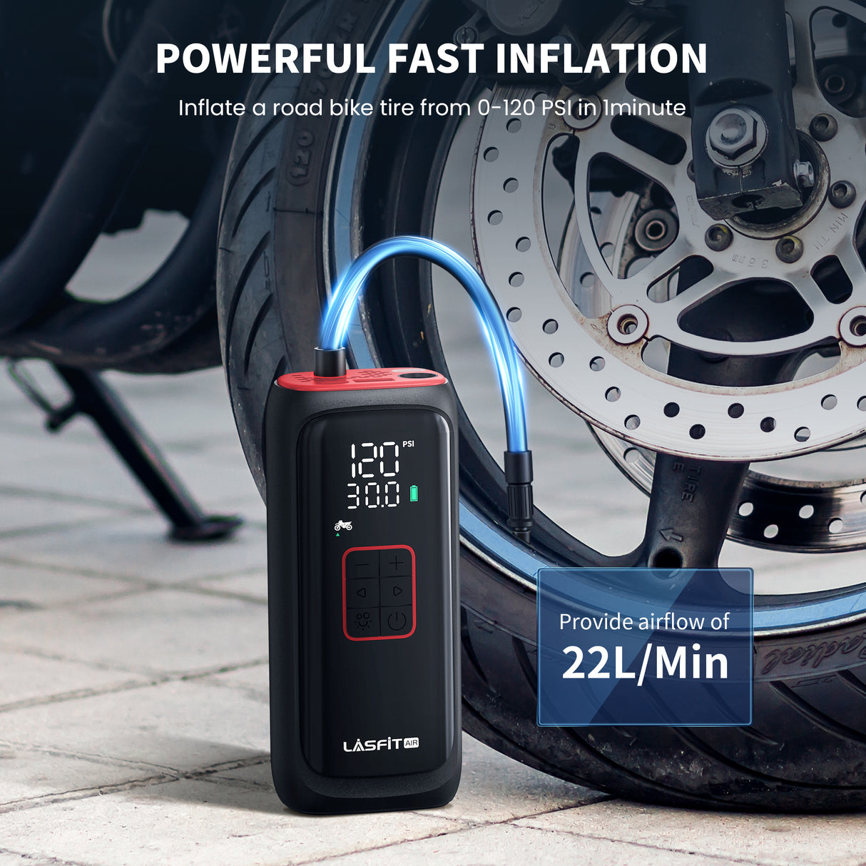 An application scenario or product detail of tire inflator bike - Image 12
