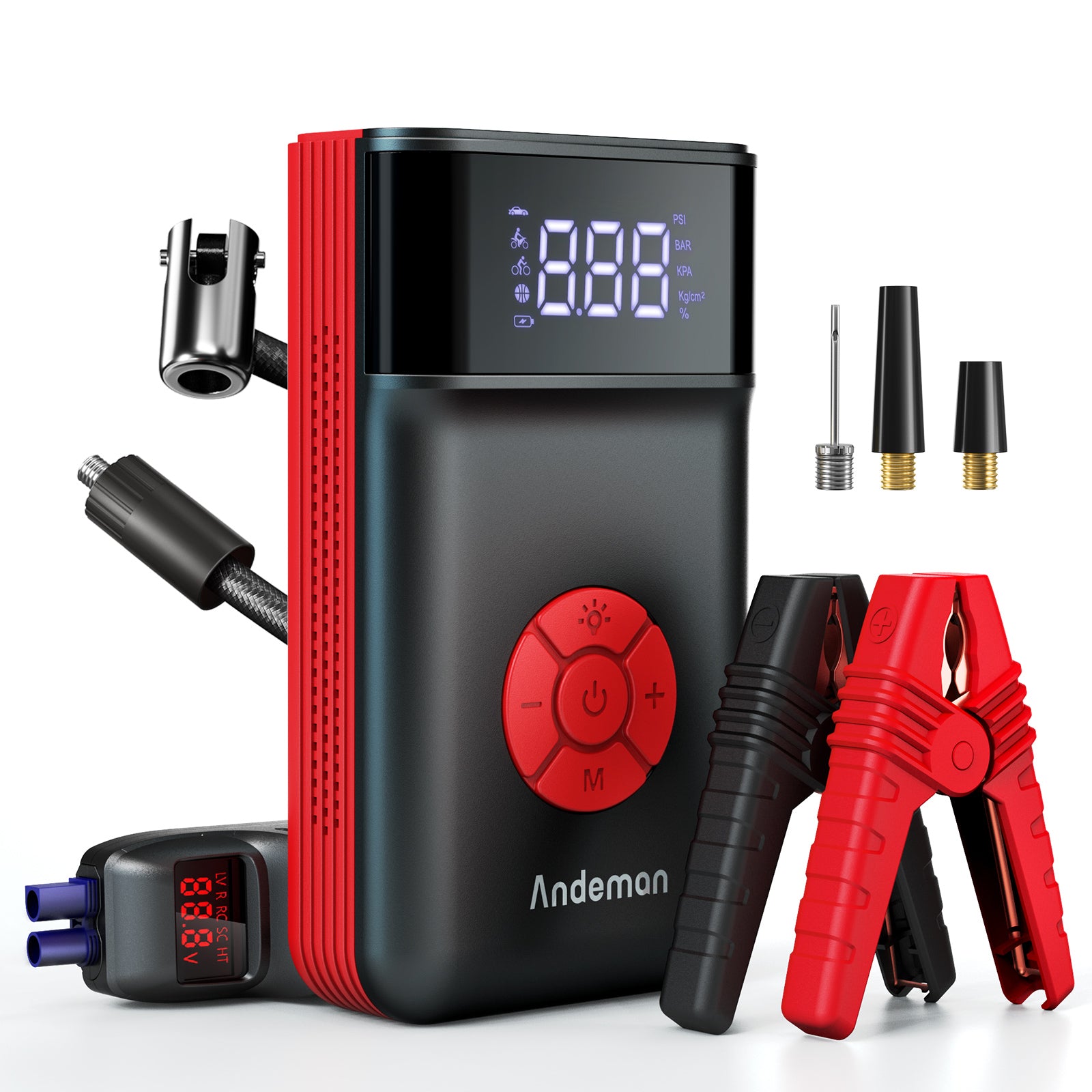 An application scenario or product detail of tire inflator jump starter - Image 4