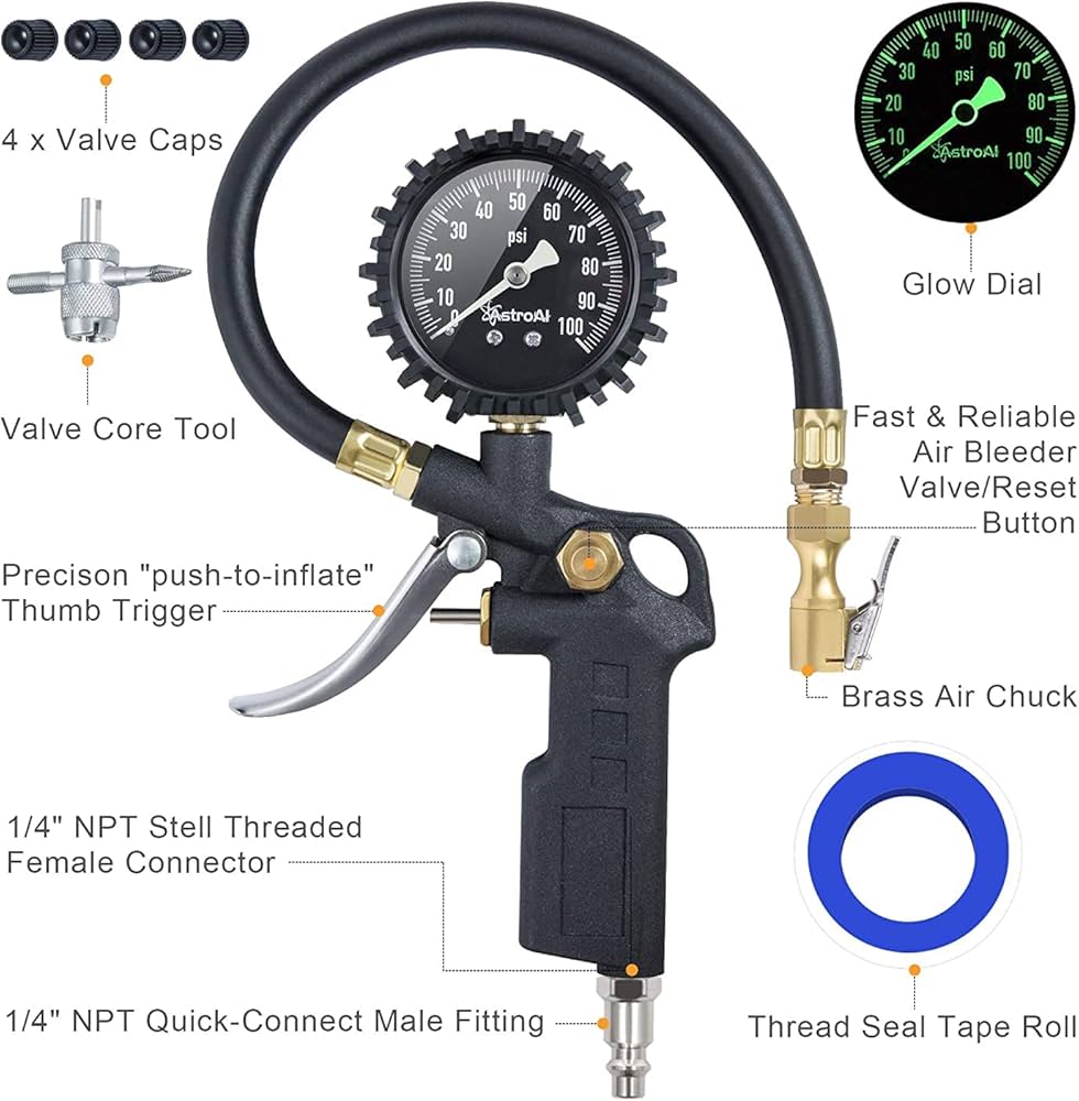 An application scenario or product detail of tire inflator with pressure gauge - Image 21