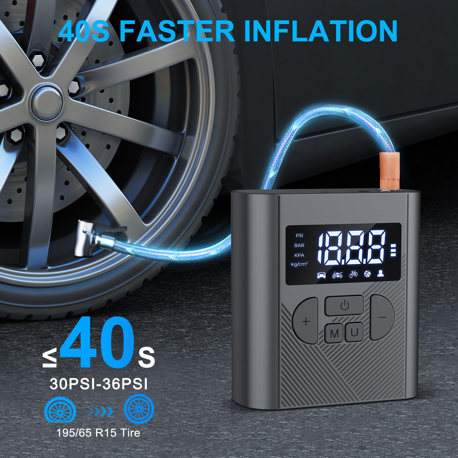 An application scenario or product detail of tire pumps non electric for home use - Image 13