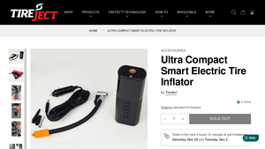 TireJect - Ultra Compact Smart Electric Tire Inflator