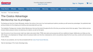 Costco - Tire Purchasing Benefits