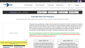 TireSize - Tire Pressure Calculator