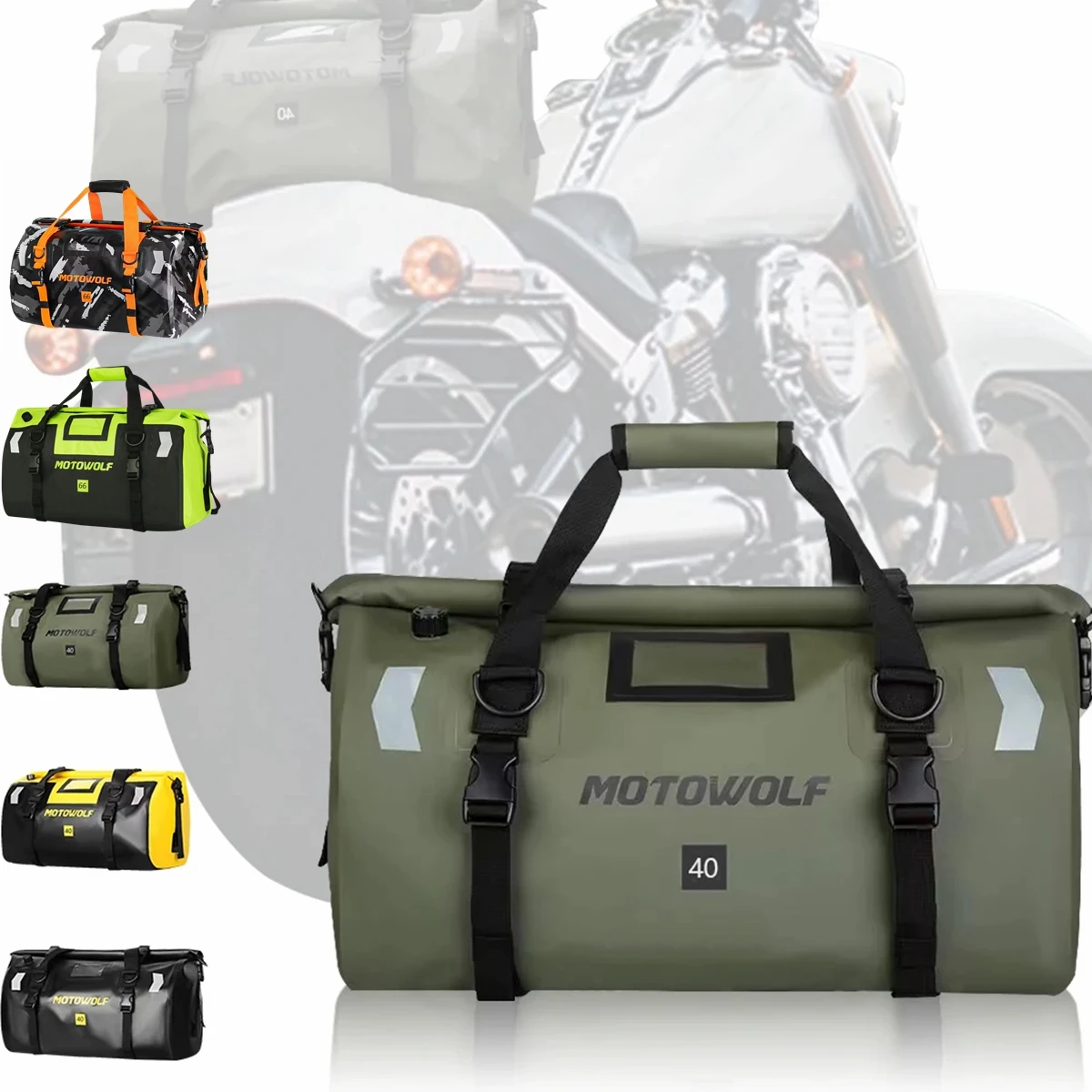An application scenario or product detail of travel bag for motorcycle - Image 15